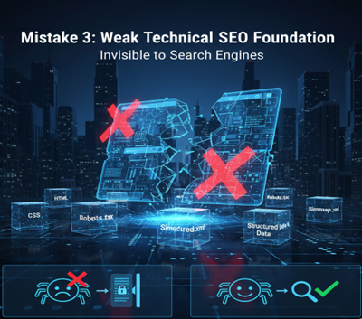 Weak Technical SEO