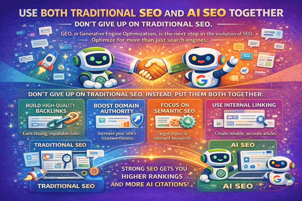traditional SEO and AI SEO