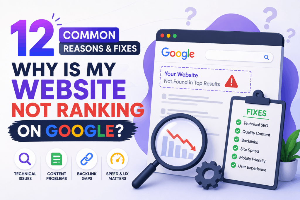 12 Common Reasons & Fixes Why Is My Website Not Ranking on Google? 
