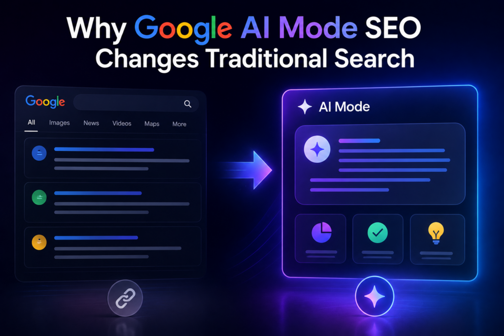 Why Google AI Mode SEO Changes Traditional Search?