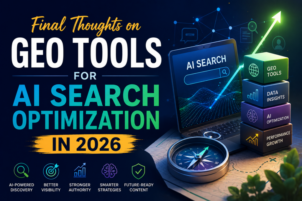 AI search optimization tools and GEO strategy visualization for modern SEO