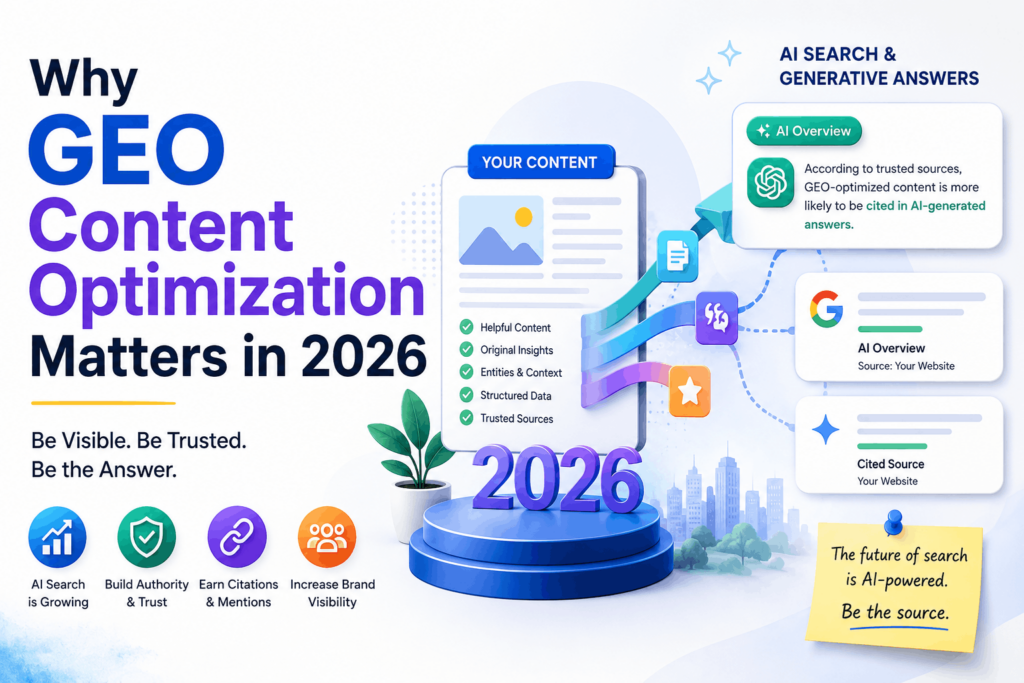 Why GEO Content Optimization Matters in 2026?