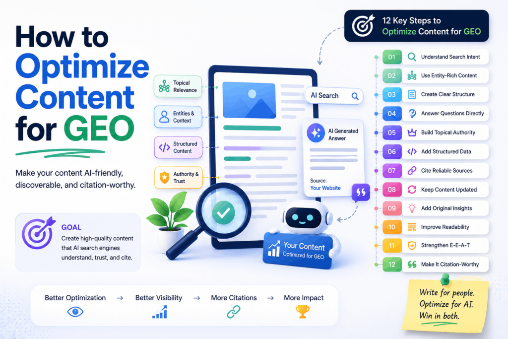 How to Optimize Content for GEO?