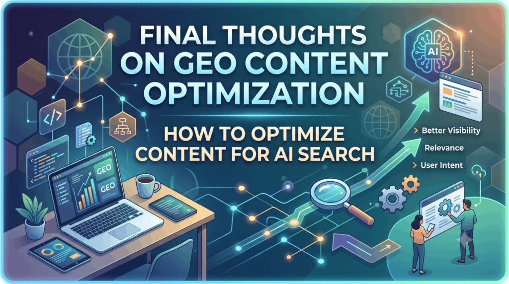 Final Thoughts on GEO Content Optimization