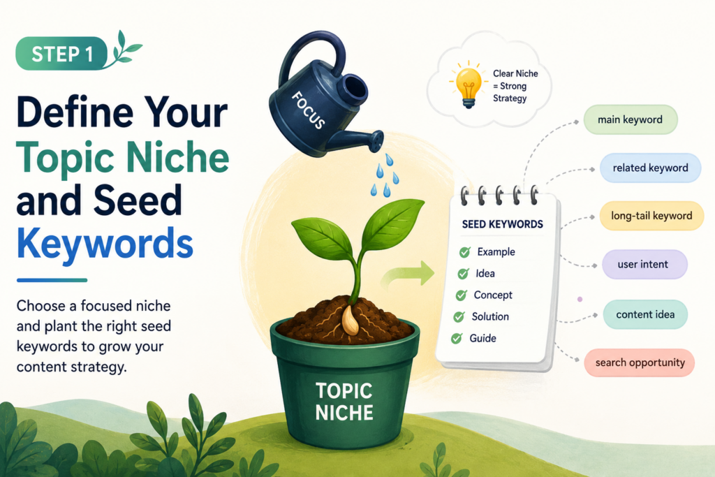 Step 1: Define Your Topic Niche and Seed Keywords