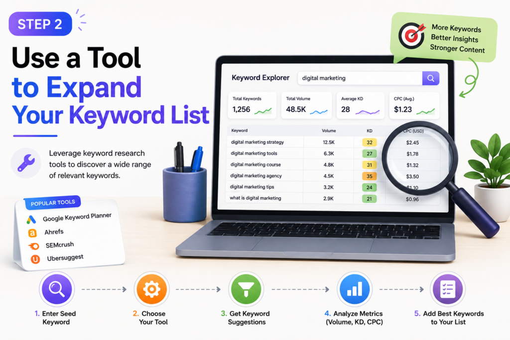 Step 2: Use a Tool to Expand Your Keyword List