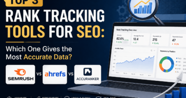Rank tracking tools SEO comparison featuring Semrush, Ahrefs, and AccuRanker in 2026
