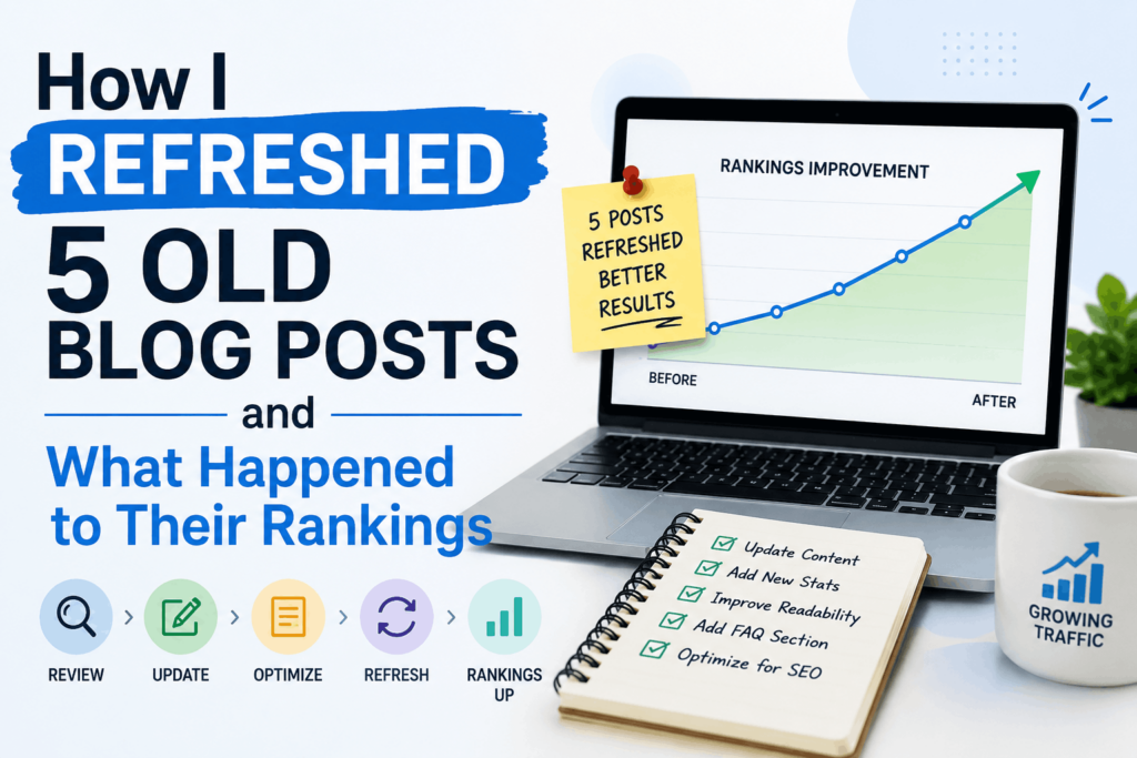 Content Refresh Strategy SEO: How I Refreshed 5 Old Blog Posts