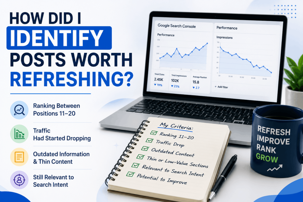 How Did I Identify Posts Worth Refreshing?