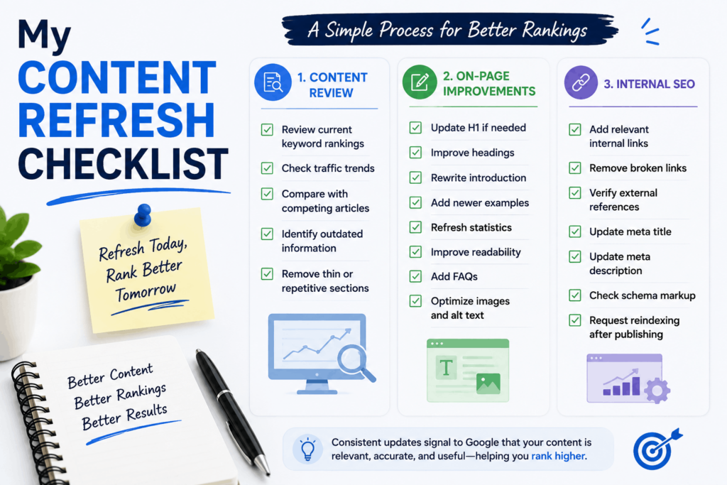 My Content Refresh Checklist