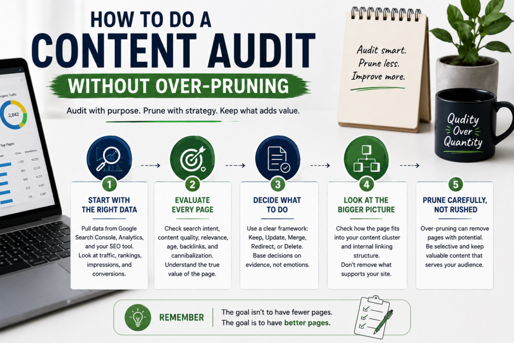 How a Content Pruning SEO Audit Helps You Avoid Over-Pruning