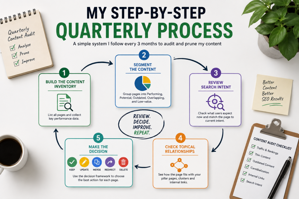 My Step-by-Step Content Pruning SEO Audit Process