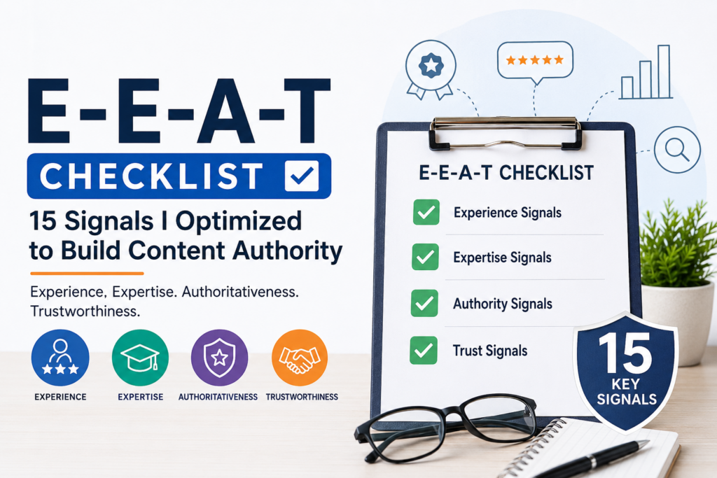E-E-A-T Checklist: 15 Signals I Optimized to Build Content Authority