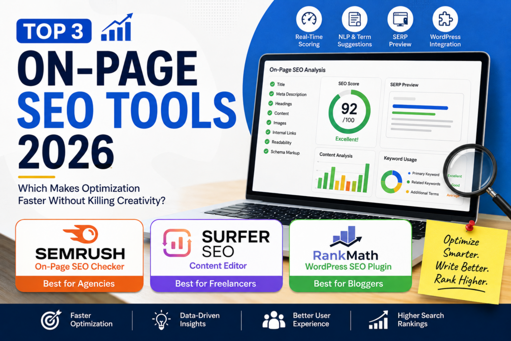 Top 3 On-Page SEO Tools 2026: Which Makes Optimization Faster Without Killing Creativity?