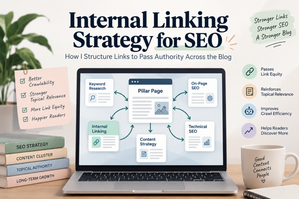 Internal Linking Strategy for SEO: How I Structure Links to Pass Authority Across the Blog