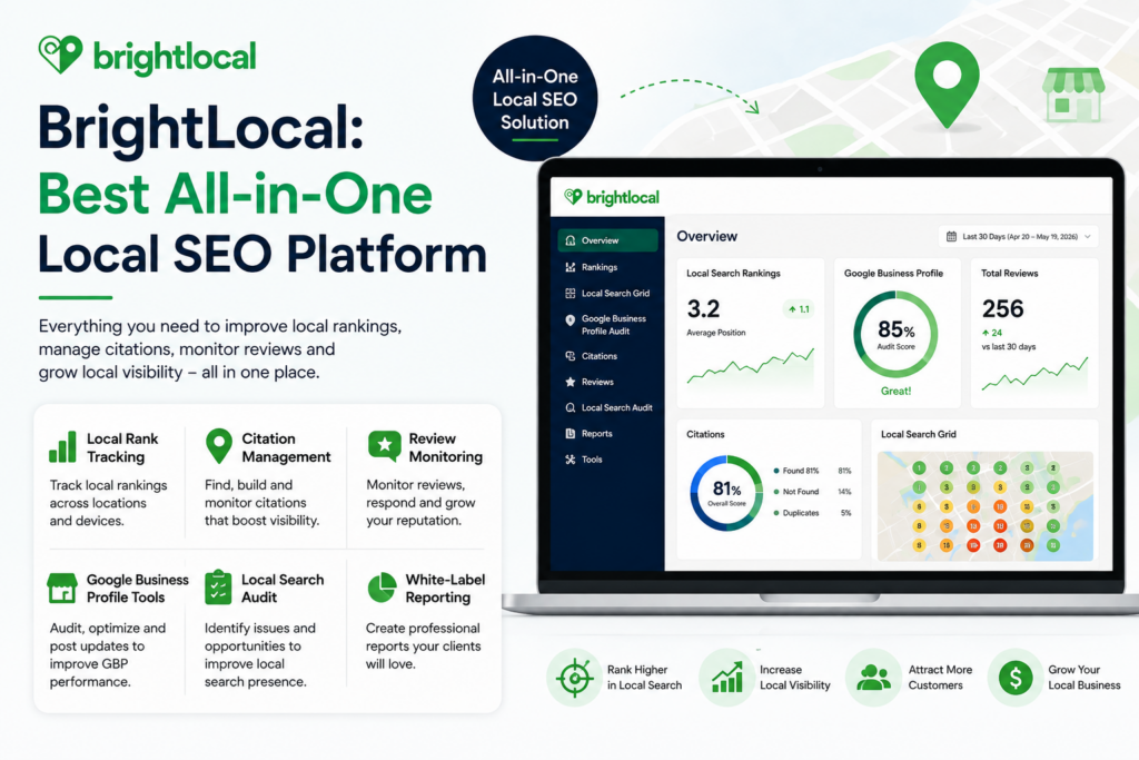 BrightLocal: Best All-in-One Local SEO Platform